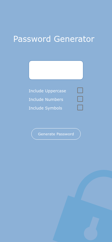 Random Password Generator interactive prototype on Proto.io Spaces by ...
